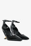 Casadei Black Patent Leather Pointed Toe Heels Size 36