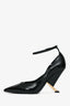 Casadei Black Patent Leather Pointed Toe Heels Size 36