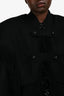 Burberry Black Wool Fringed Cape Size M/L