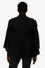 Burberry Black Wool Fringed Cape Size M/L
