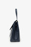 Mansur Gavriel Navy Leather Top Handle Bag