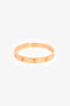 Cartier 18K Yellow Gold 4 Diamonds Medium Model Love Bracelet Size 17
