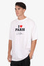 Vetements X Paris Hilton White I LOVE PARIS Oversized T-Shirt Size XS