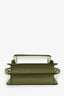 Marni Green/White Leather Mini Trunk Shoulder Bag