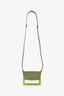 Marni Green/White Leather Mini Trunk Shoulder Bag