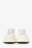 Jil Sander White Canvas/Leather Platform Sneaker Size 38