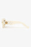 Loewe Ivory Starry Night Embellished Rectangular Sunglasses