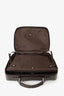 Burberry Brown Nova Check Briefcase With Strap