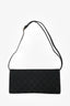 Gucci Black Canvas GG Supreme Bamboo Bar Shoulder Bag