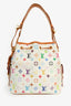 Louis Vuitton 2007 White Multicolore Canvas Petit Noe Bucket Bag