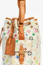 Louis Vuitton 2007 White Multicolore Canvas Petit Noe Bucket Bag