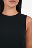Theory Black Silk Fringe Sleeveless Top Size S