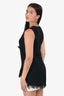 Theory Black Silk Fringe Sleeveless Top Size S