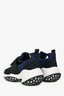 Roger Vivier Navy Nylon Crystal Buckle  Viv' Run Sneakers Size 36.5
