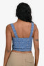 Moschino Denim Logo Cropped Bustier Size 4