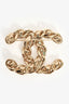 Pre-Loved Chanel™ 2019 Gold Tone Crystal CC Brooch