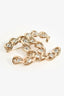 Pre-Loved Chanel™ 2019 Gold Tone Crystal CC Brooch