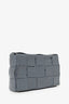 Bottega Veneta Grey Leather Cassette Crossbody Bag