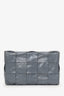 Bottega Veneta Grey Leather Cassette Crossbody Bag