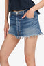 EB Denim Blue Distressed Mini Skirt Size M