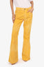 Gucci Yellow  Corduroy Flared Leg Pants Size 27