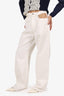 Maison Margiela White Cut-out Waist Décortiqué Jeans Size 42