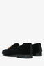 Dolce & Gabbana Black Velvet DG Logo Slip On Loafers Size 7 Mens
