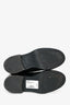 Louis Vuitton Black Leather Combat Boots with Patches Size 37