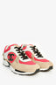 Pre-Loved Chanel™ Pink/Multicolour Leather Suede CC Sneakers Size 40