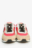 Pre-Loved Chanel™ Pink/Multicolour Leather Suede CC Sneakers Size 40