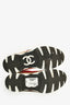 Pre-Loved Chanel™ Pink/Multicolour Leather Suede CC Sneakers Size 40