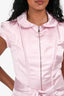 Louis Vuitton Pink Silk Collared Midi Dress with Belt Est. Size 38