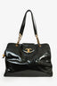 Pre-Loved Chanel™ 1996-97 Black Patent CC XL Supermodel Tote