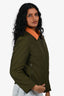 Hermès Green/Orange Reversible Quilted Coat Size M