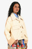 Acne Studios Brown/Cream Painted Denim Jacket Size 34