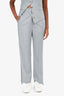Burberry Grey Wool Tailored Trousers Size 4
