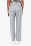 Burberry Grey Wool Tailored Trousers Size 4