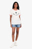 Isabel Marant Etoile Blue Denim High Rise Shorts Size 36