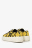 Versace Black/Yellow Barocco Print Low Top Sneakers Size 36