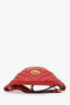Versace Red Leather Quilted Belt Bag