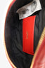 Versace Red Leather Quilted Belt Bag