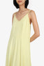 Vince Yellow Sleeveless Midi Dress With Slip Size S