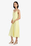 Vince Yellow Sleeveless Midi Dress With Slip Size S