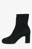 Stuart Weitzman Black Suede Leather Ankle Boots Size 6.5
