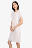 Burberry White Crochet Short Sleeve Midi Dress Size 10