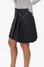 The Kooples Black Pleated Mini Skirt Size 36