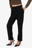 Kenzo Black High Waisted Straight Leg Trousers Size 36
