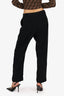 Kenzo Black High Waisted Straight Leg Trousers Size 36