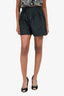Ulla Johnson 2022 Black Pleated Front Tie Waist Shorts Size 4 US