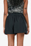 Ulla Johnson 2022 Black Pleated Front Tie Waist Shorts Size 4 US